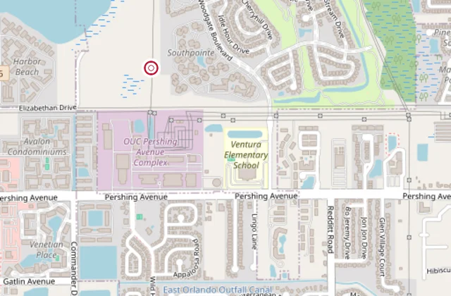 Static map showing Napoli Italian Pizzeria on S Semoran Blvd, Orlando