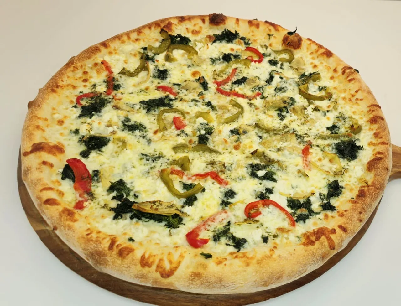 A specialty pizza from the Napoli kitchen