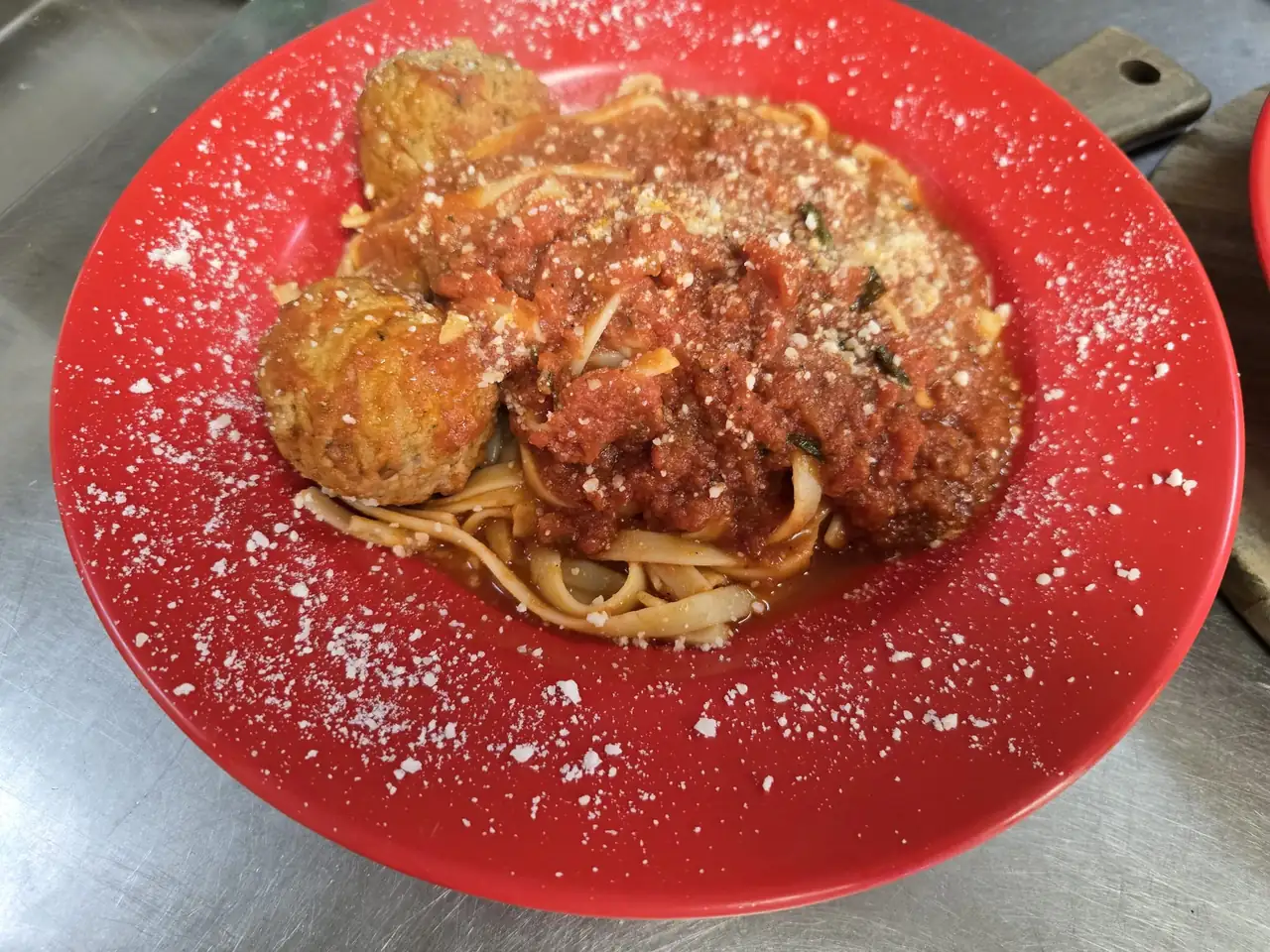 Napoli spaghetti and meatballs