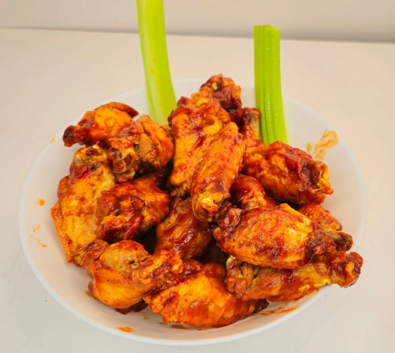 Freshly cooked Napoli wings